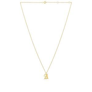 Luv AJ The Initial Charm Necklace in Gold Size D Womens Jewelry